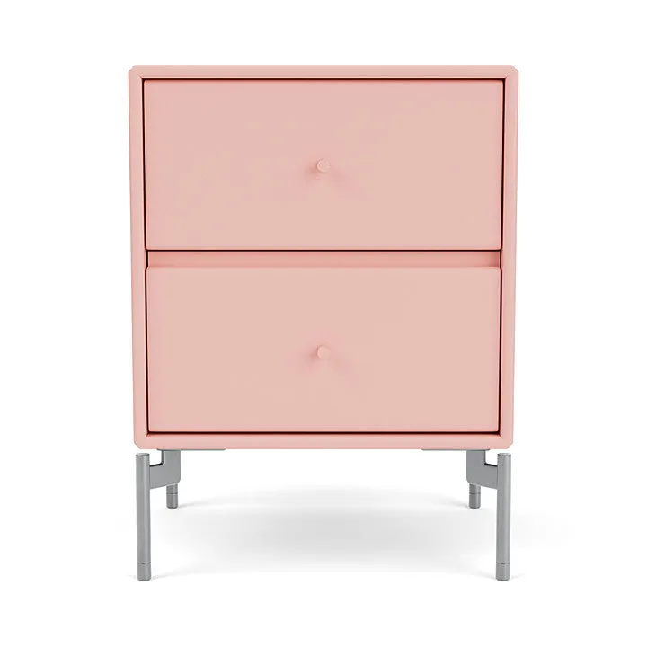 Montana Drift Drawer Module With Legs, Ruby/Matt Chrome