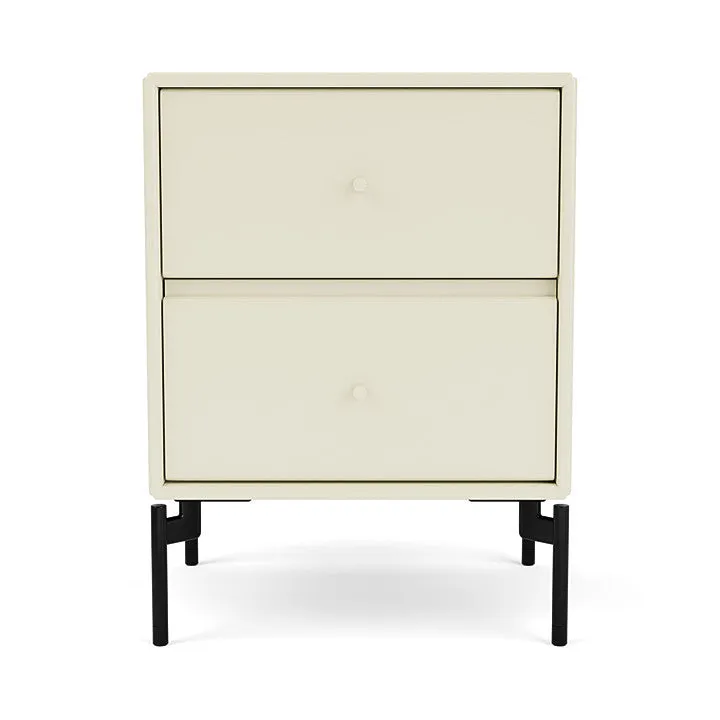 Montana Drift Drawer Module With Legs, Vanilla/Black