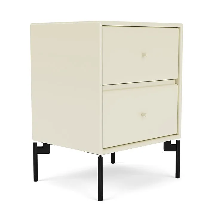 Montana Drift Drawer Module With Legs, Vanilla/Black