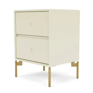 Montana Drift Drawer Module With Legs, Vanilla/Brass