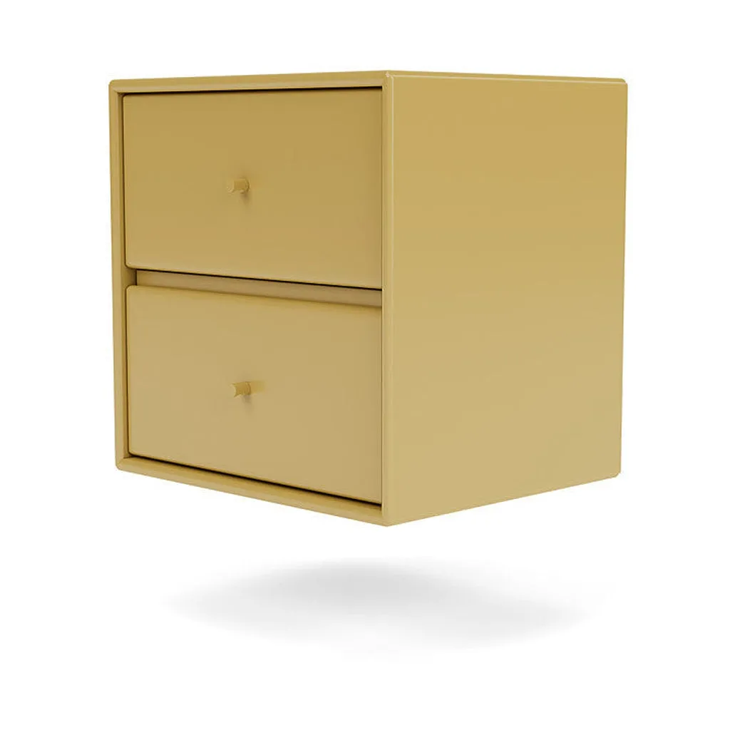 Montana Drift Drawer Module With Suspension Rail, Cumin Yellow