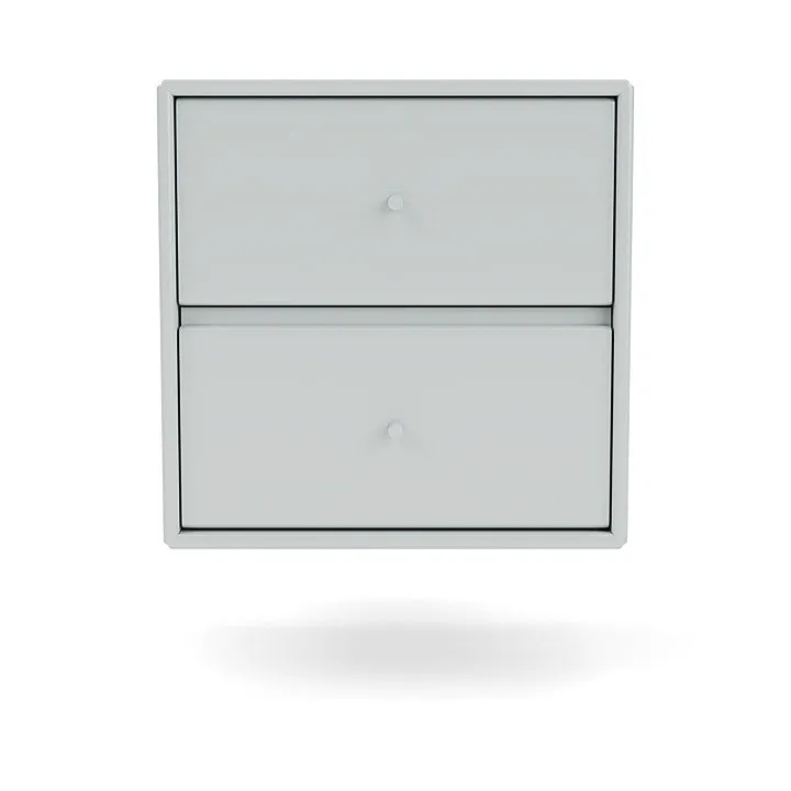 Montana Drift Drawer Module With Suspension Rail, Oyster Grey
