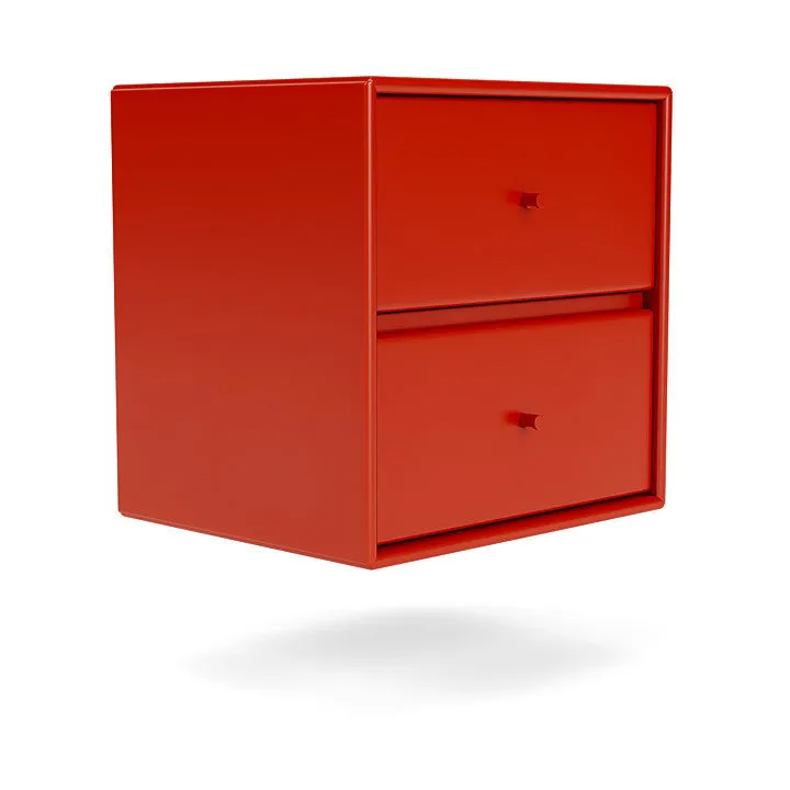 Montana Drift Drawer Module With Suspension Rail, Rosehip Red