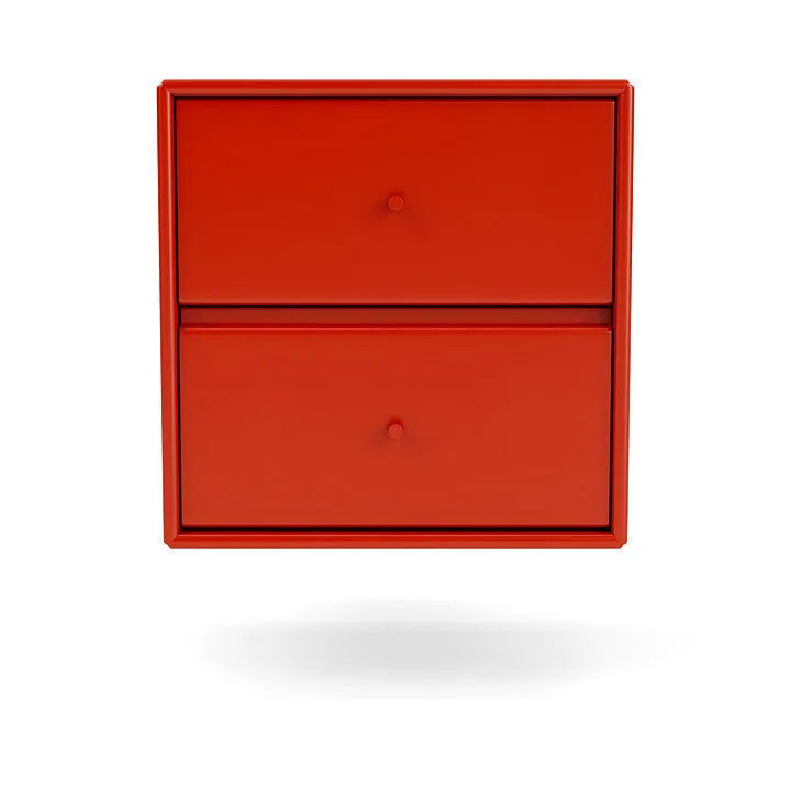 Montana Drift Drawer Module With Suspension Rail, Rosehip Red