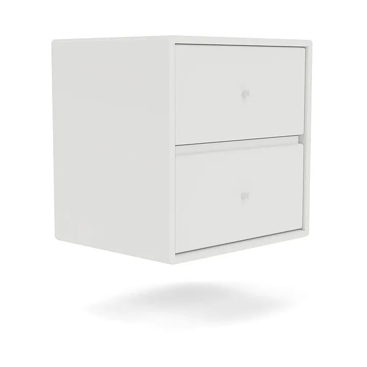 Montana Drift Drawer Module With Suspension Rail, White