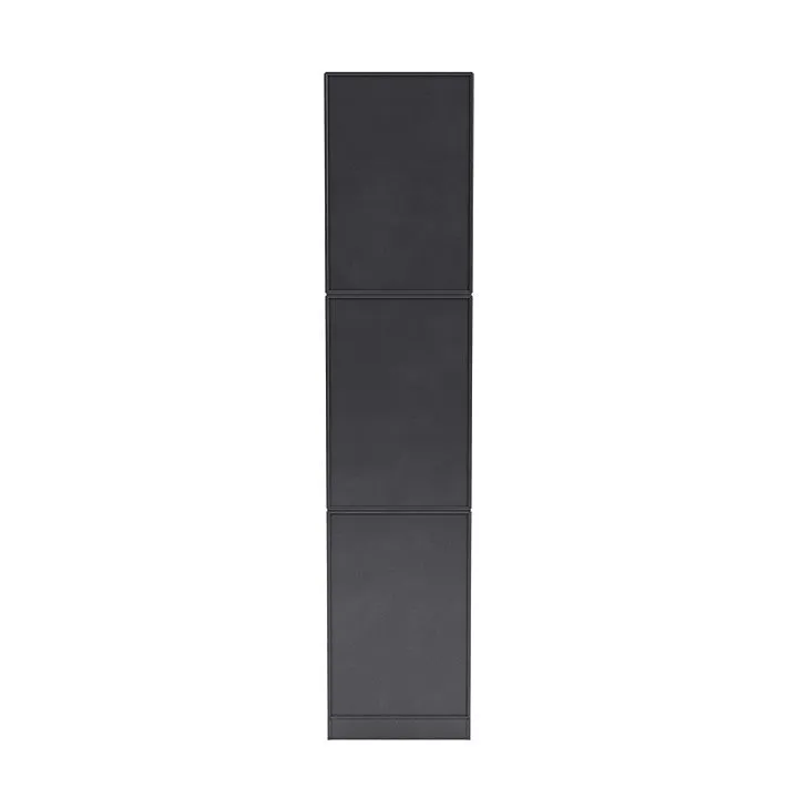 Montana Loom High Bookcase With 7 Cm Plinth, Carbon Black