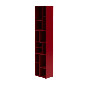 Montana Loom High Bookcase With Suspension Rail, Beetroot Red