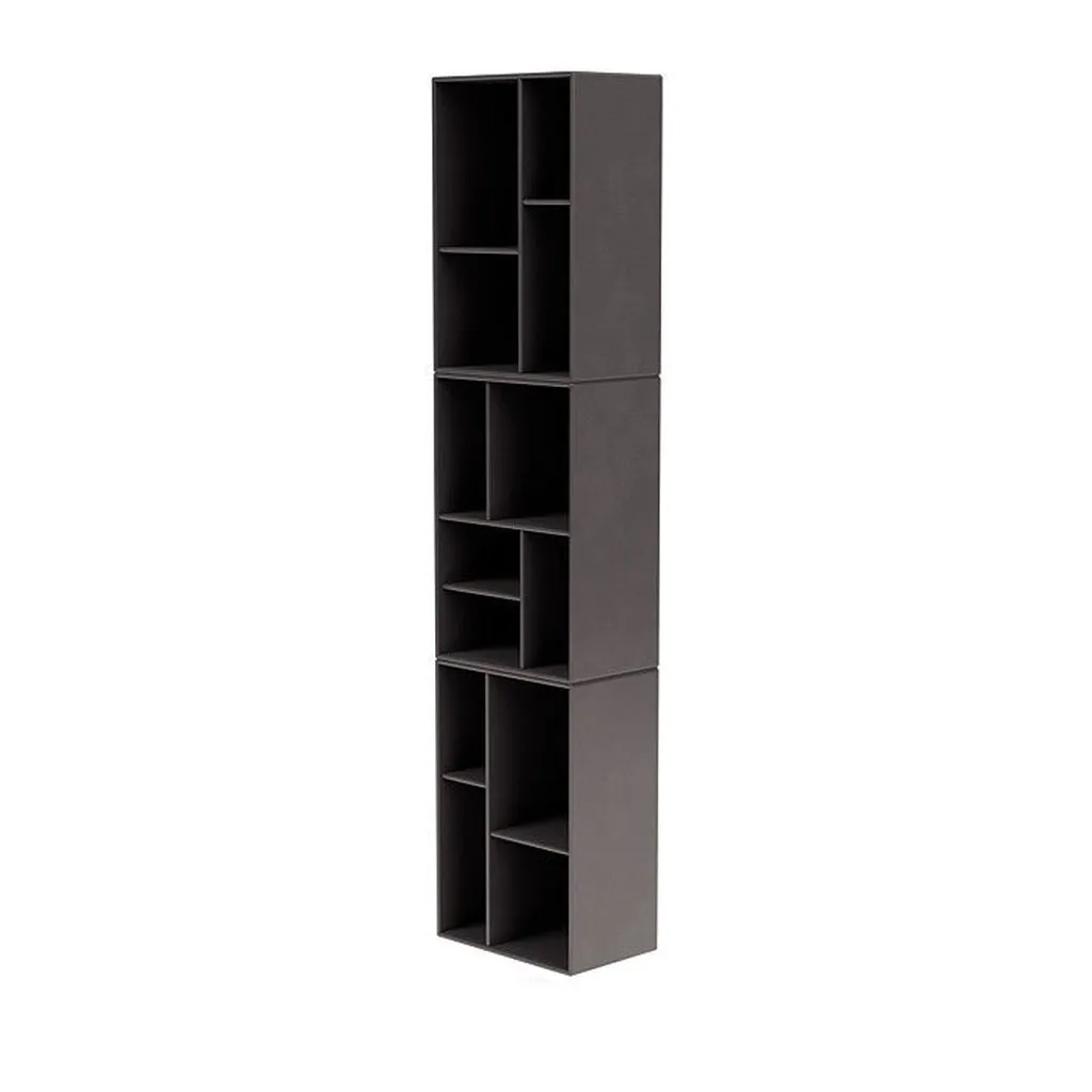 Montana Loom High Bookshelf With Suspension Rail, Coffee Brown