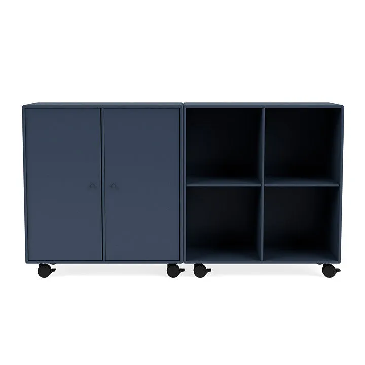 Montana Pair Classic Sideboard With Castors, Juniper Blue
