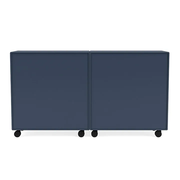 Montana Pair Classic Sideboard With Castors, Juniper Blue
