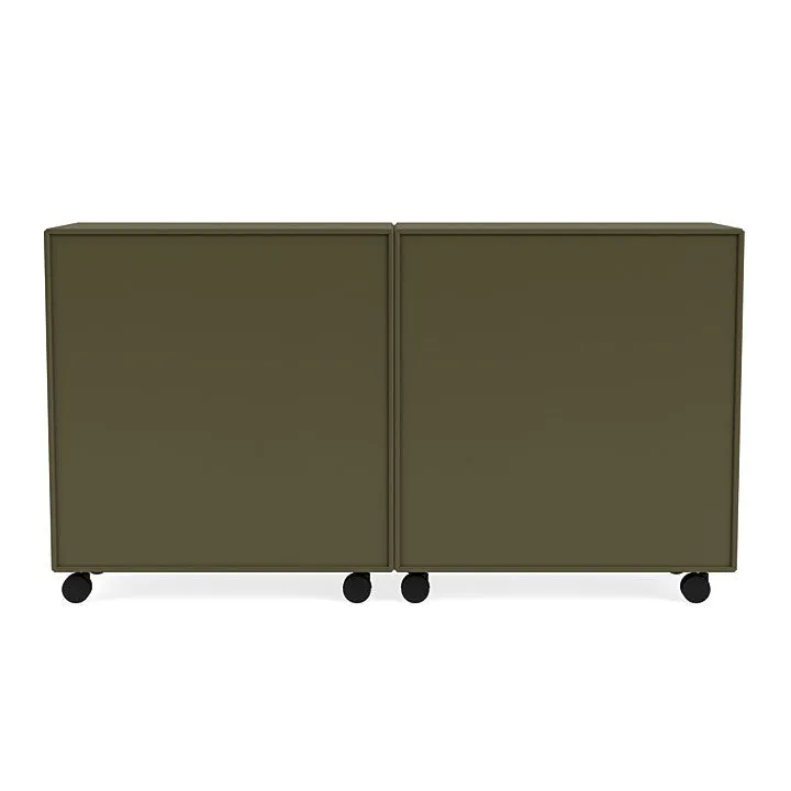 Montana Pair Classic Sideboard With Castors, Oregano Green