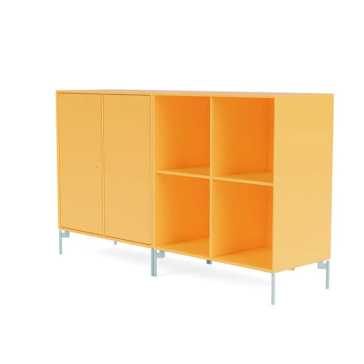 Montana Pair Classic Sideboard With Legs, Acacia/Flint