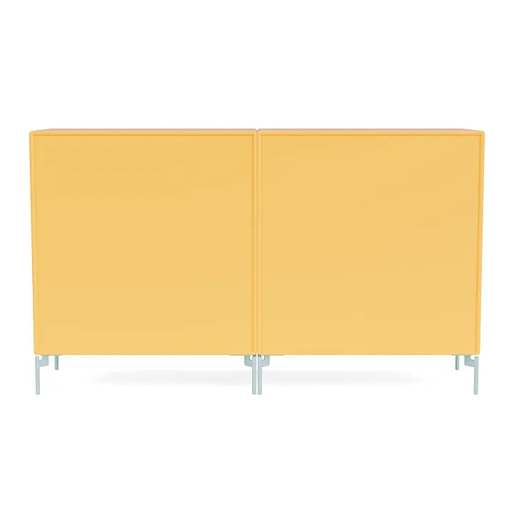 Montana Pair Classic Sideboard With Legs, Acacia/Flint