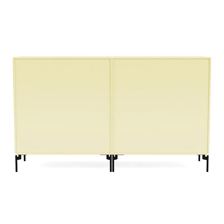 Montana Pair Classic Sideboard With Legs, Camomile/Black