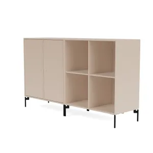 Montana Pair Classic Sideboard With Legs, Clay/Black