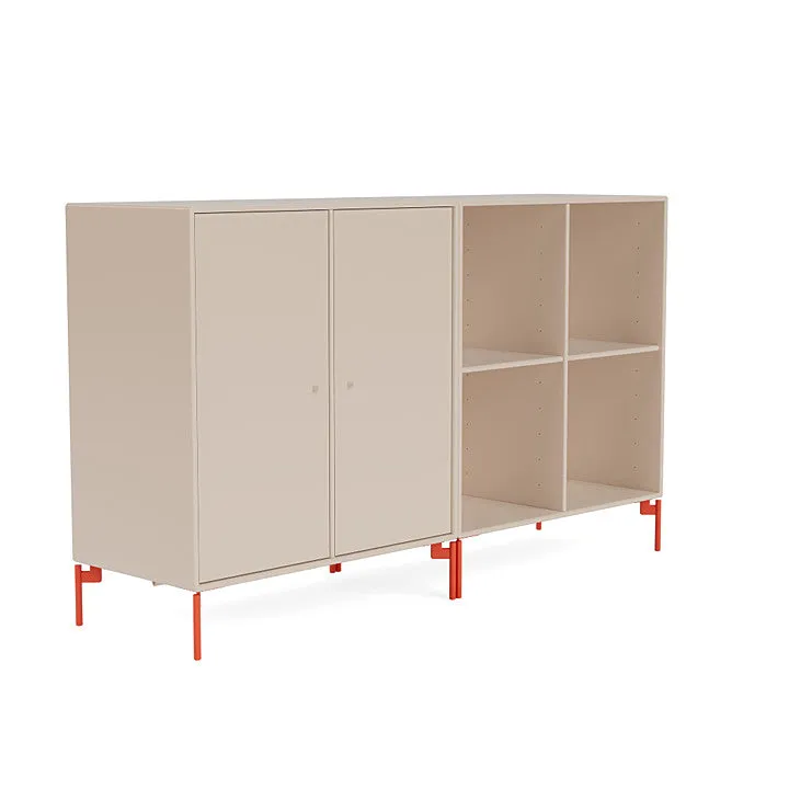 Montana Pair Classic Sideboard With Legs, Clay/Rosehip