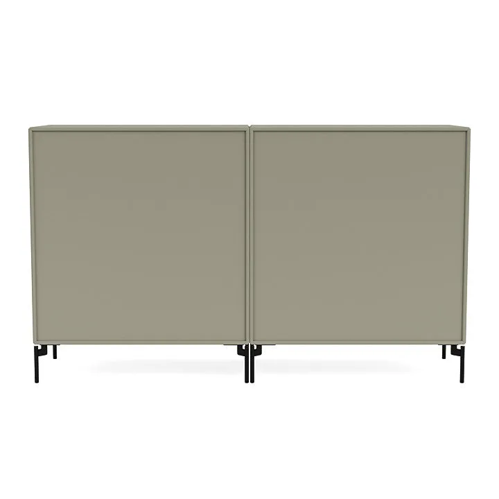 Montana Pair Classic Sideboard With Legs, Fennel/Black