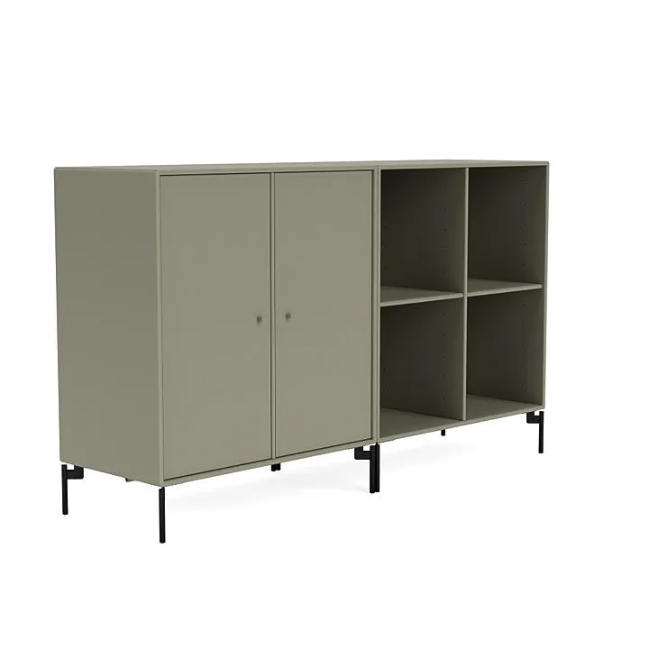 Montana Pair Classic Sideboard With Legs, Fennel/Black