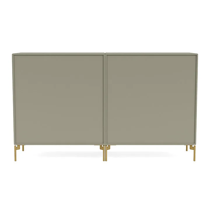 Montana Pair Classic Sideboard With Legs, Fennel/Brass