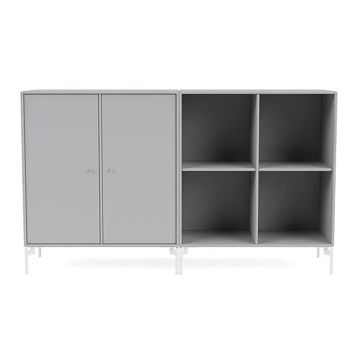 Montana Pair Classic Sideboard With Legs, Fjord/Snow White