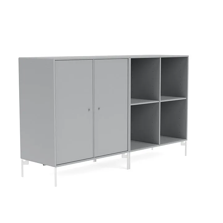 Montana Pair Classic Sideboard With Legs, Fjord/Snow White