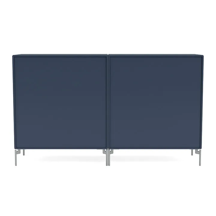 Montana Pair Classic Sideboard With Legs, Juniper/Matt Chrome