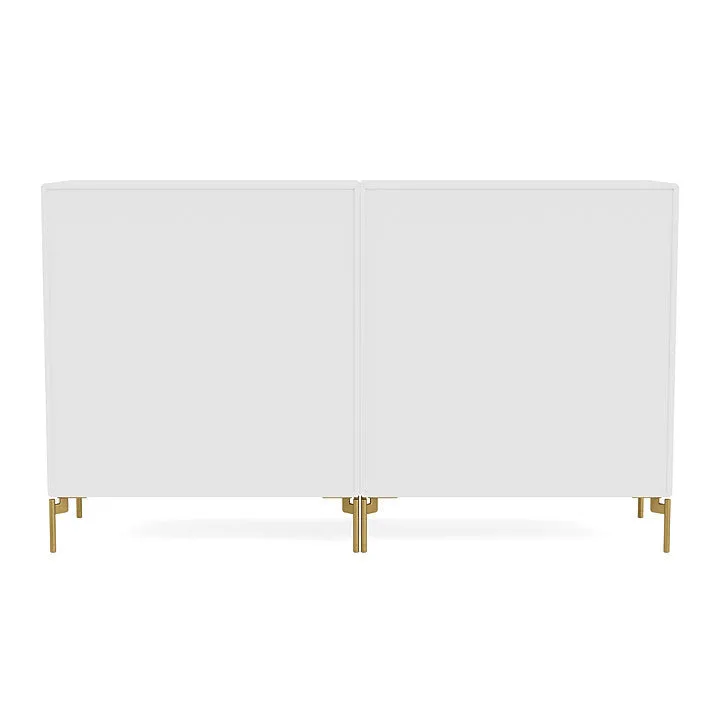 Montana Pair Classic Sideboard With Legs, New White/Brass