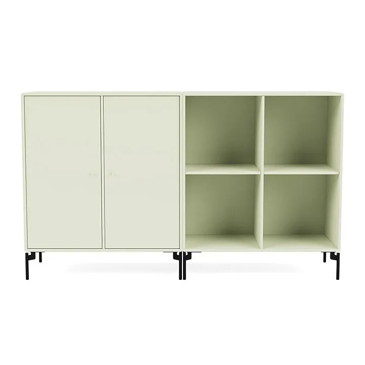 Montana Pair Classic Sideboard With Legs, Pomelo/Black