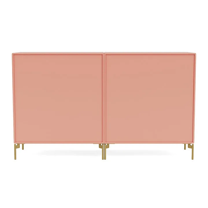 Montana Pair Classic Sideboard With Legs, Rhubarb/Brass