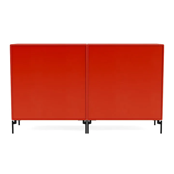 Montana Pair Classic Sideboard With Legs, Rosehip/Black
