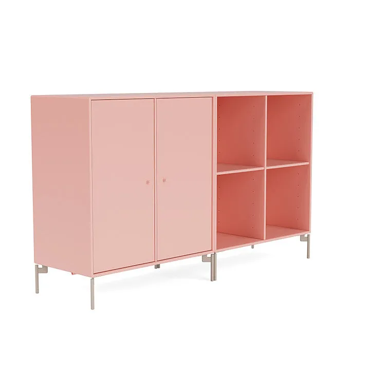 Montana Pair Classic Sideboard With Legs, Ruby/Mushroom