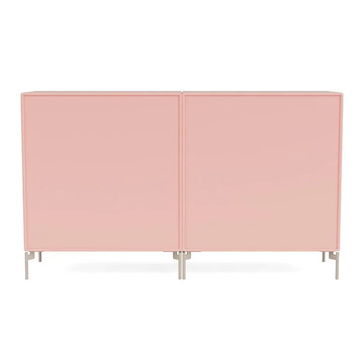 Montana Pair Classic Sideboard With Legs, Ruby/Mushroom