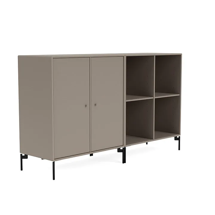 Montana Pair Classic Sideboard With Legs, Truffle/Black