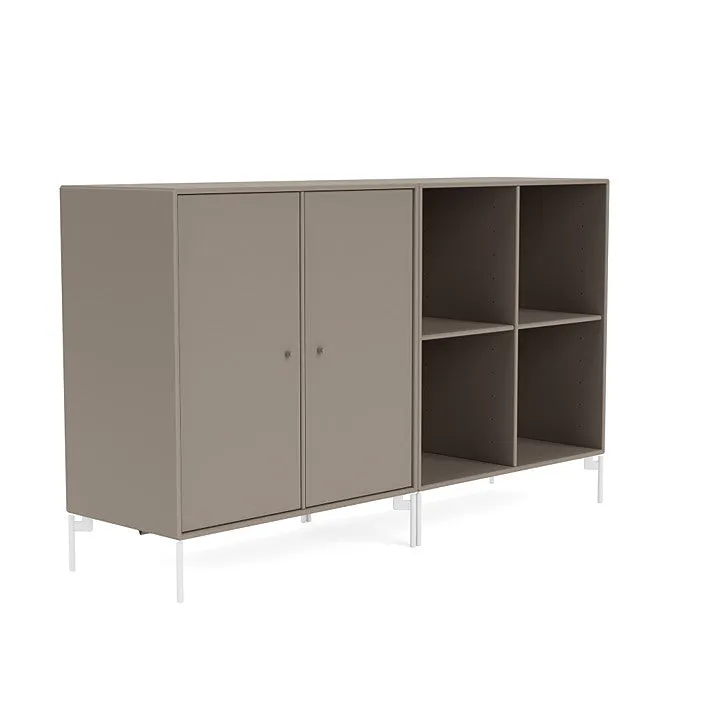 Montana Pair Classic Sideboard With Legs, Truffle/Snow White