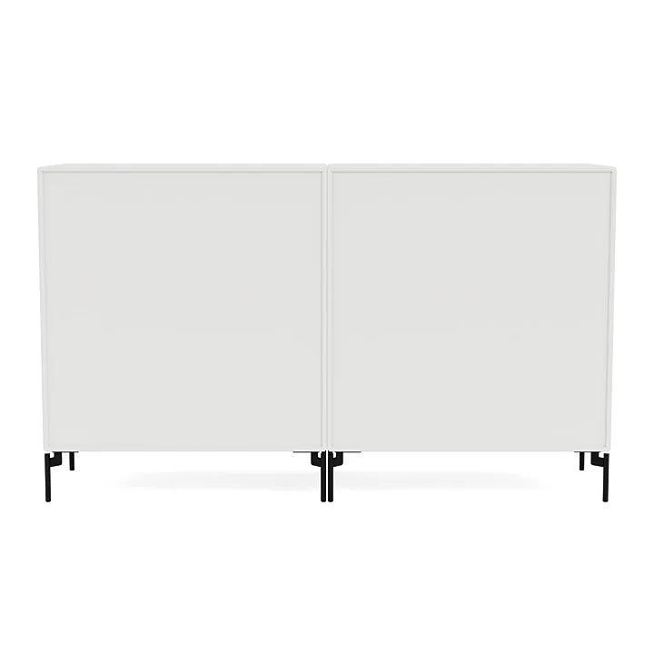 Montana Pair Classic Sideboard With Legs, White/Black