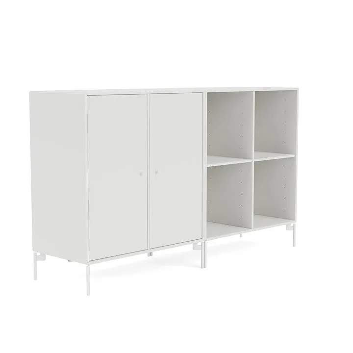 Montana Pair Classic Sideboard With Legs, White/Snow White