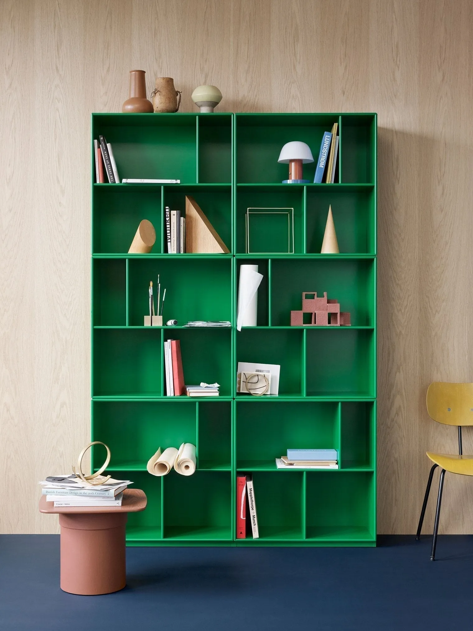 Montana Read Spacious Bookshelf With Suspension Rail, Ruby