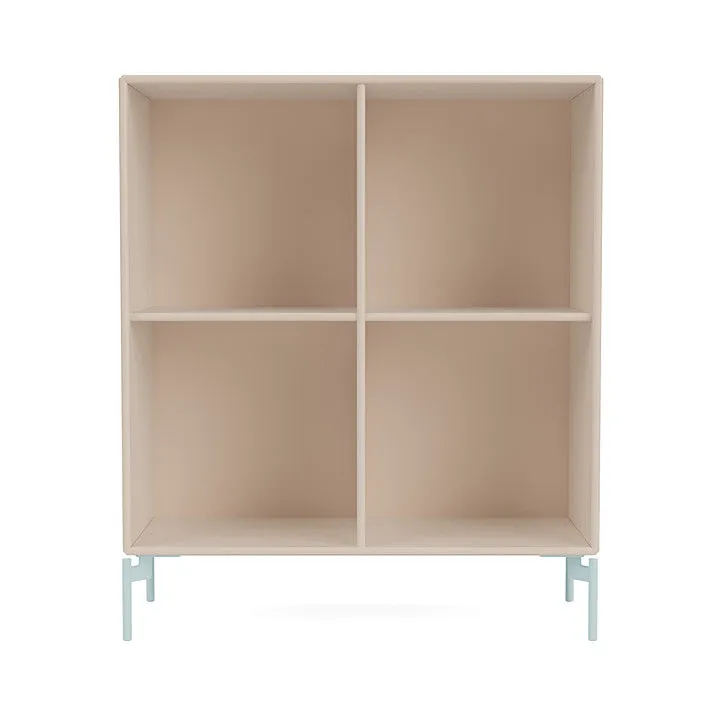Montana Show Bookcase With Legs, Clay/Flint