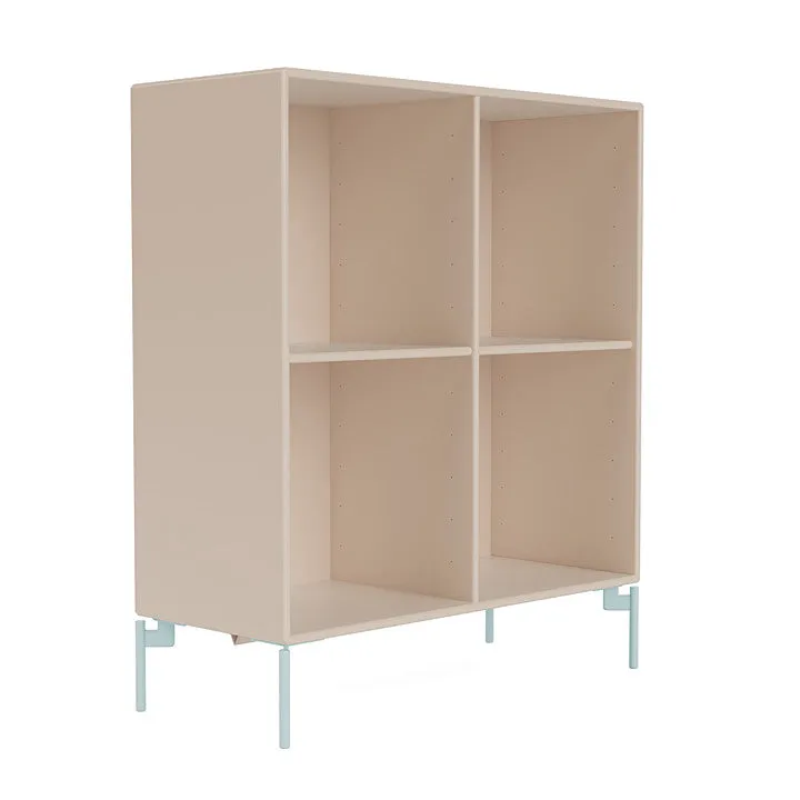 Montana Show Bookcase With Legs, Clay/Flint