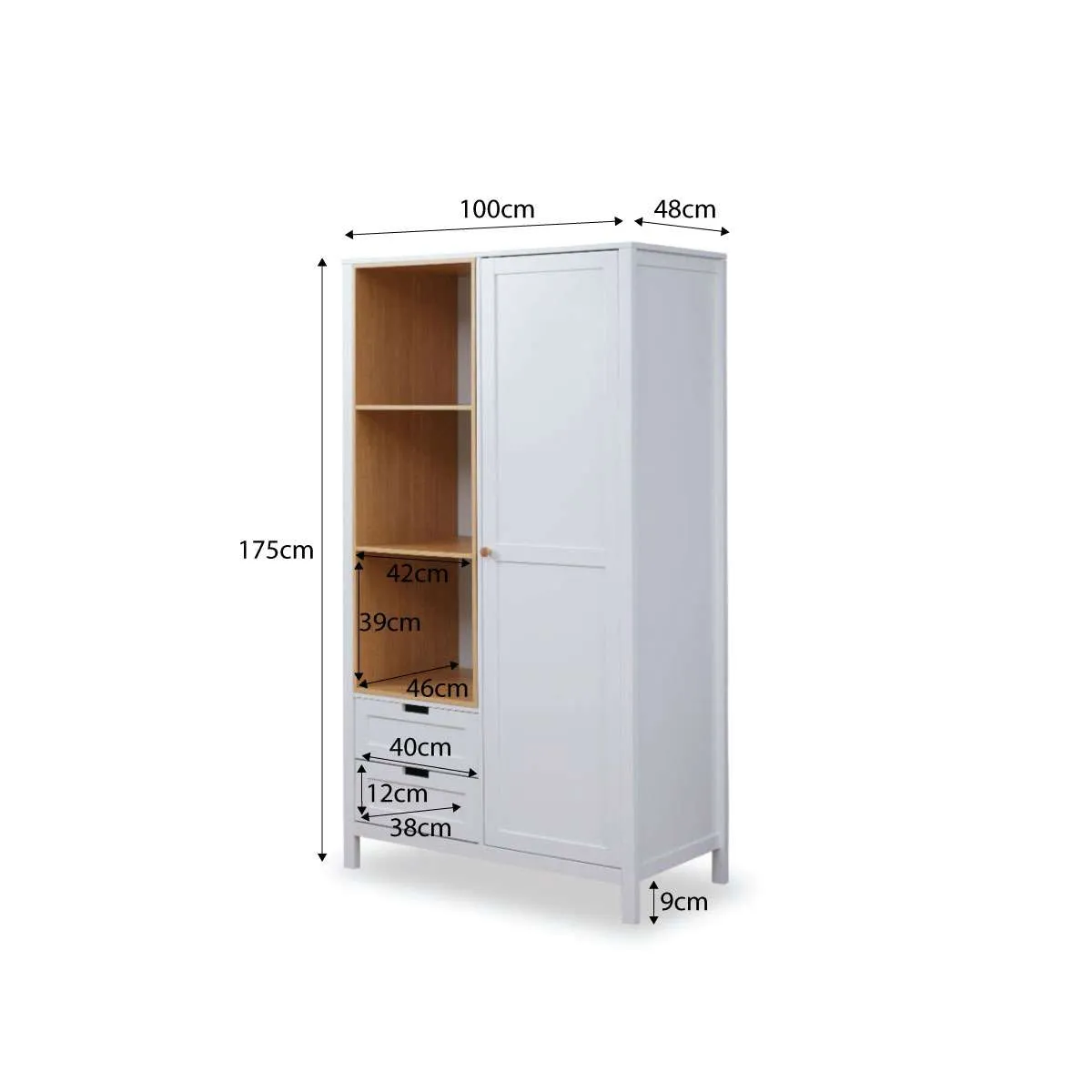 Newport Three Piece Nursery Furniture Set Mocka