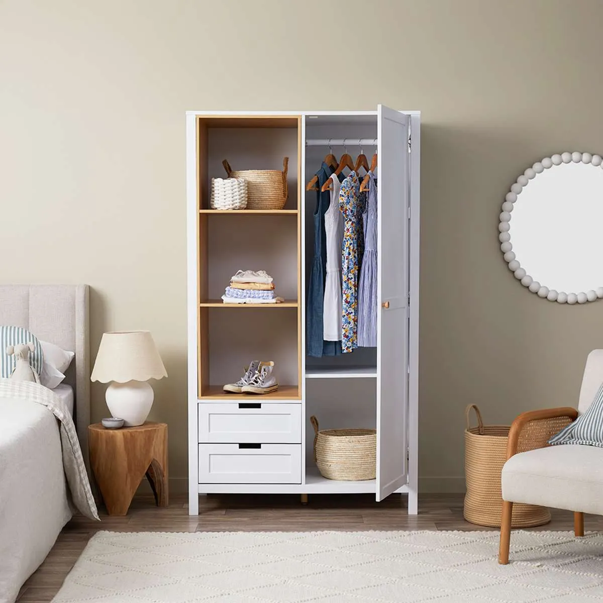 Newport Three Piece Nursery Furniture Set Mocka