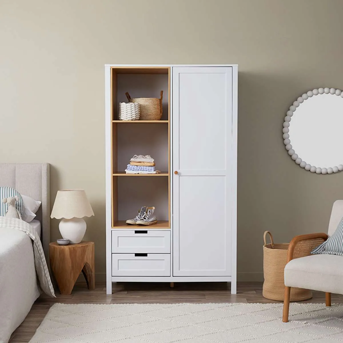 Newport Three Piece Nursery Furniture Set Mocka