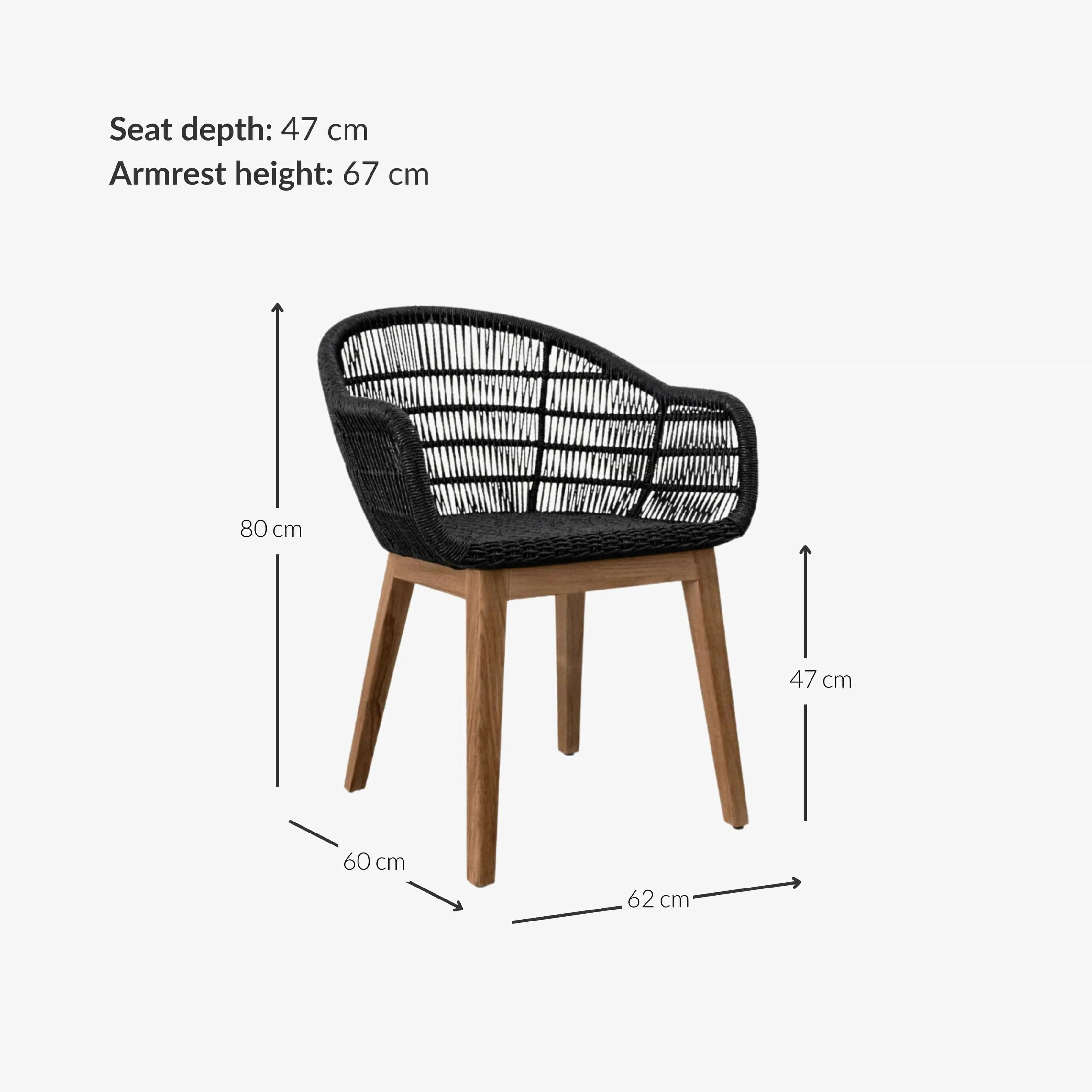Organic Chair | Black Zoco Home