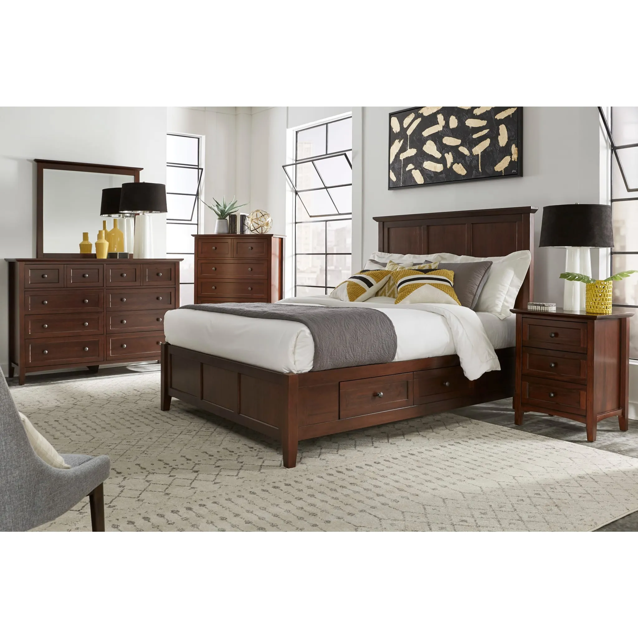 Paragon Eight Drawer Dresser in Truffle Modus
