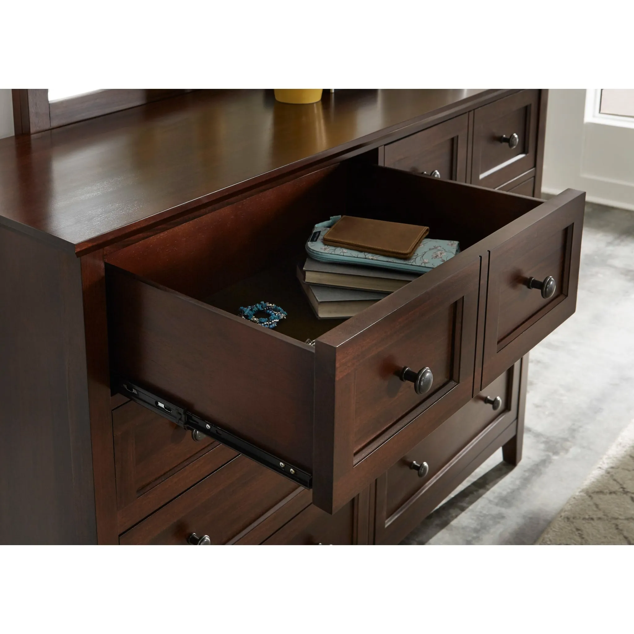 Paragon Eight Drawer Dresser in Truffle Modus