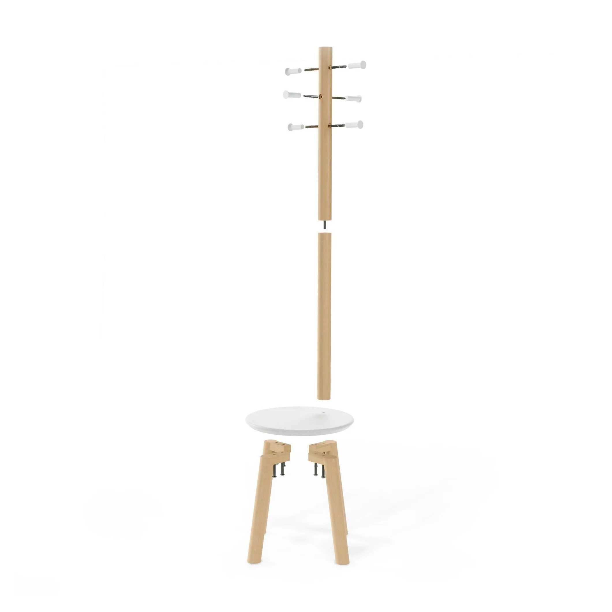 Pillar Stool / Coat Rack
