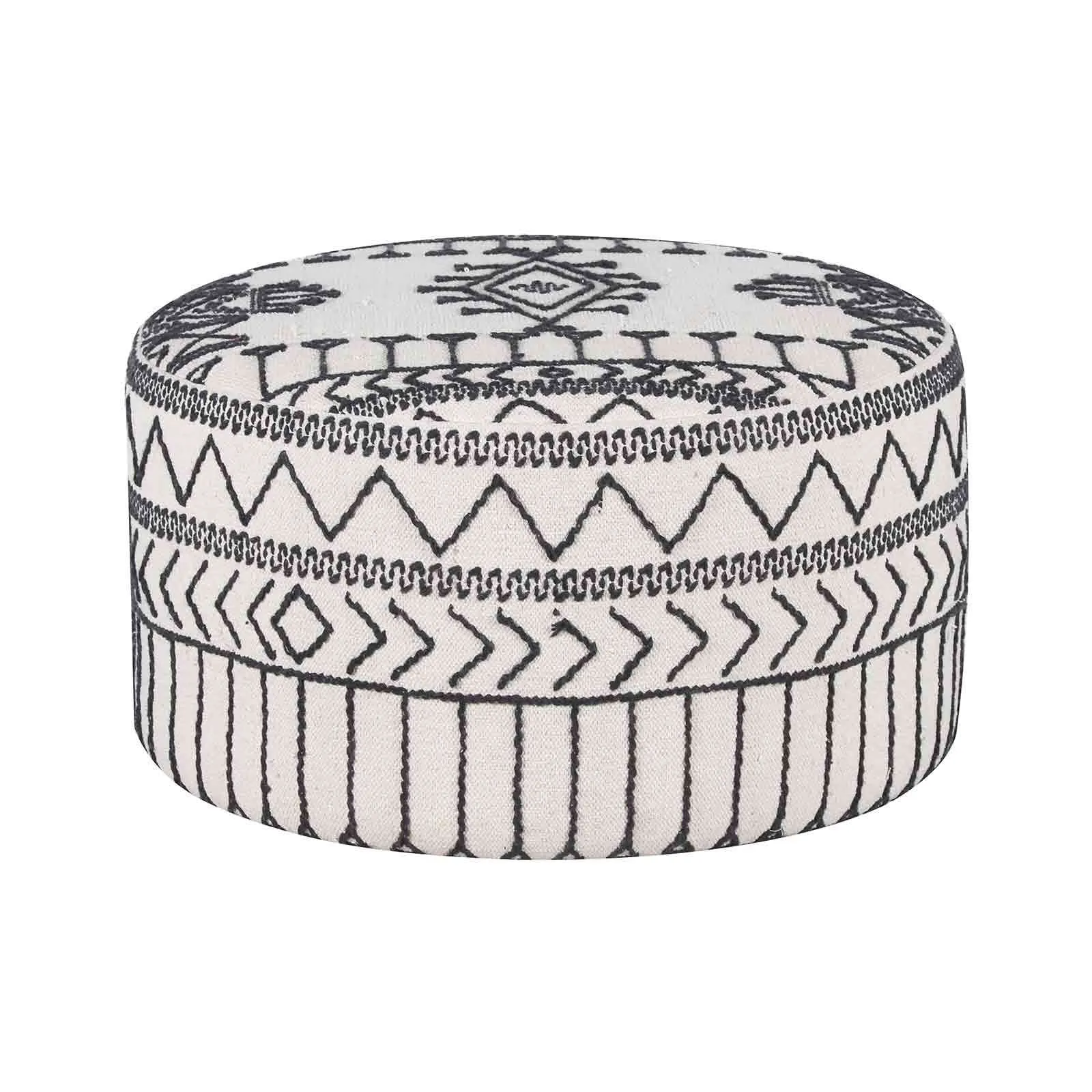 Pouf tribal rond 90 cm | Acacia M&M offer