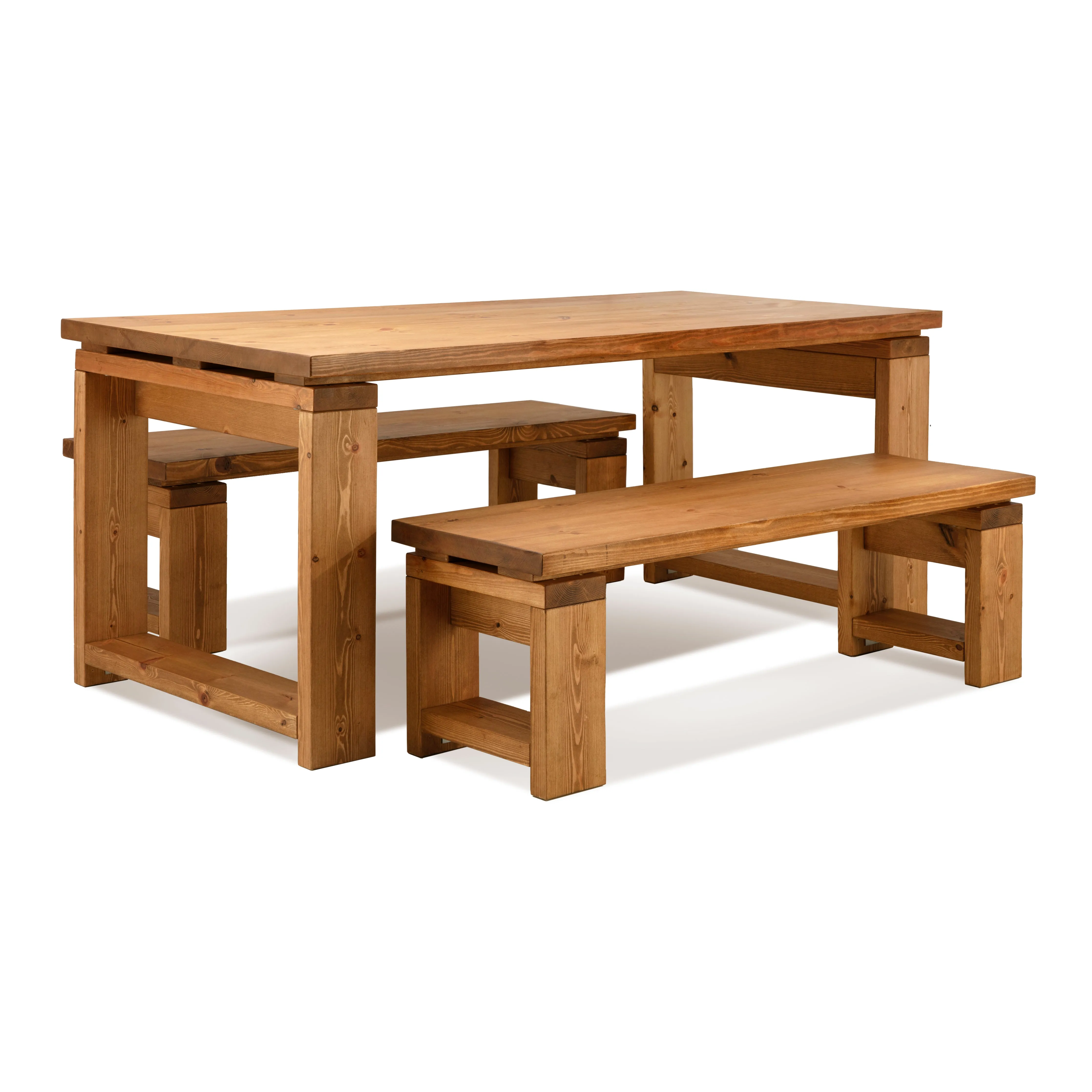 Sandyford Dining Table And Benches Funky Chunky