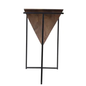 Sellette pyramide bois et mtal | Acacia Sirocco