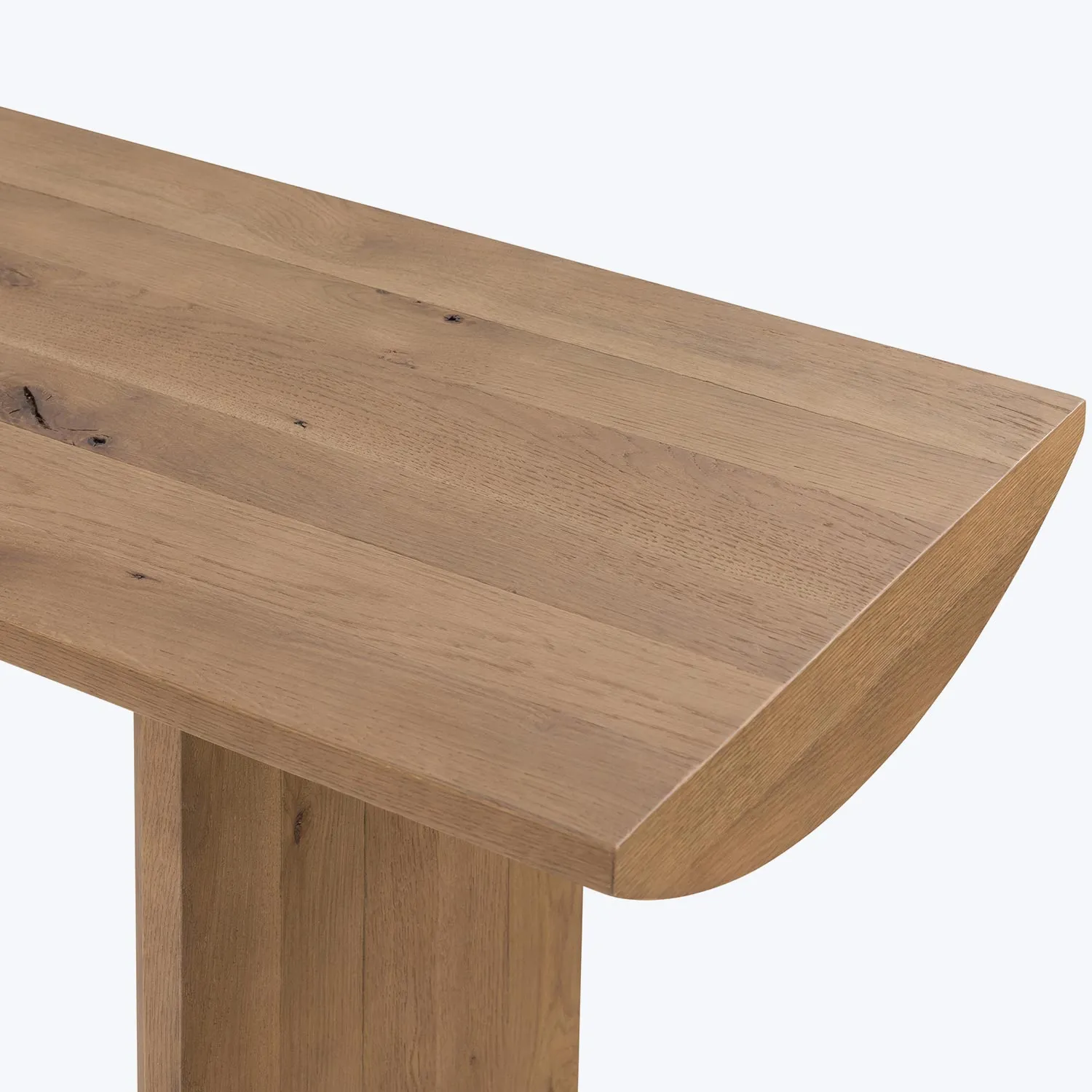 Simple Oak Console Table